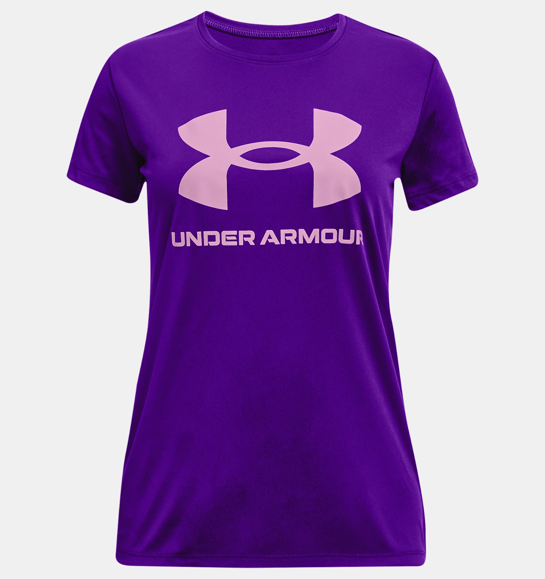 Under Armour Girls Tech Graphic Big Logo Short-Sleeve T-Shirt 